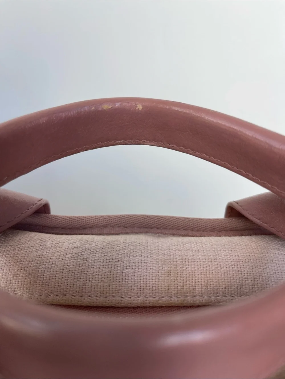 CHANEL Small Deauville Pink Canvas and Leather Top-Handle Bowling Shoulder Bag